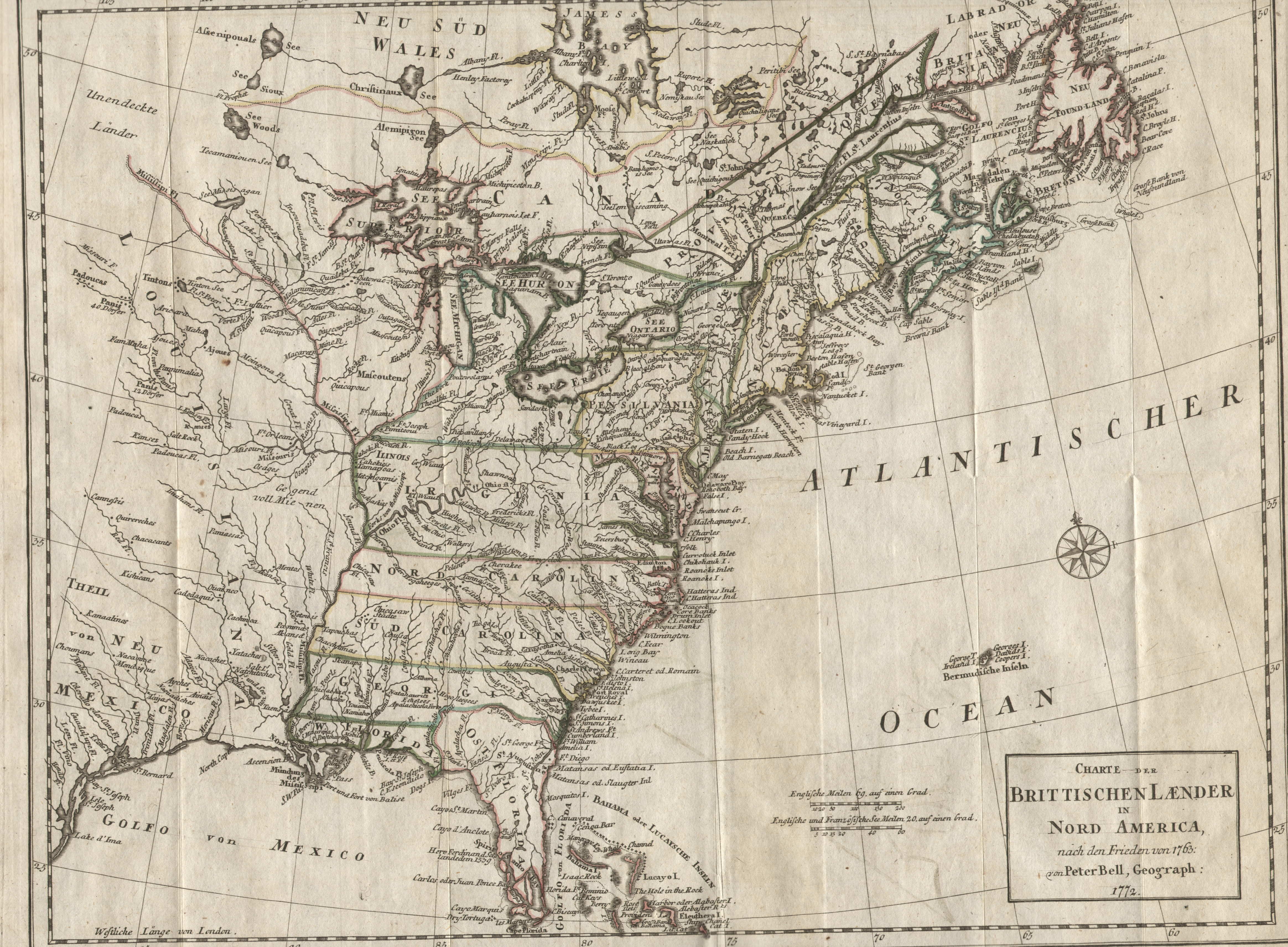 1770 PA MAP Parkesburg Paxtonia Philipsburg Polk PENNSYLVANIA HISTORY rare HUGE 